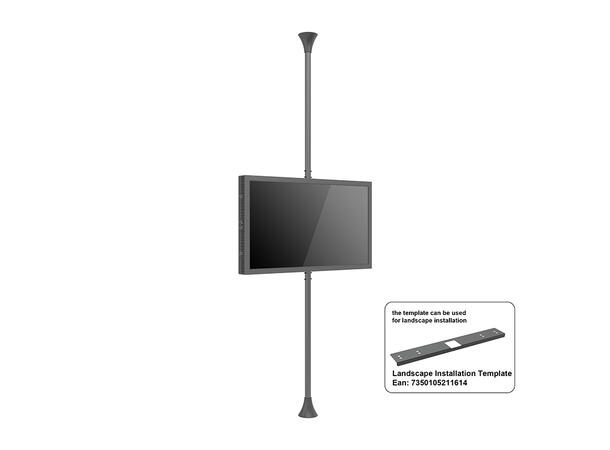 Multibrackets Pro Series - Enclosure 55¨ High Brightness Floor to Ceiling Medium 