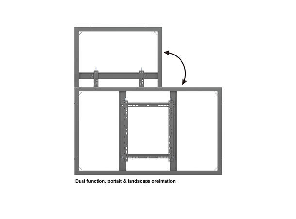 Multibrackets Pro Series - Enclosure 65" Medium B2B Black 