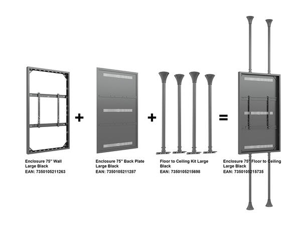 Multibrackets Pro Series - Enclosure Hol der Small 220mm 