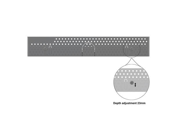 Multibrackets Pro kabinet 32" Svart, vaier 