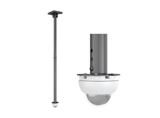 Multibrackets Takfeste kamera CCTV Svart | 30Kg | Single-Dome | 162cm