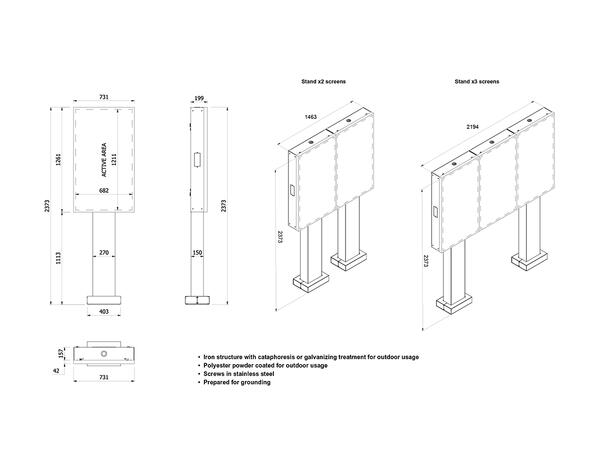 Multibrackets Totem Pro Single 55BDL60 