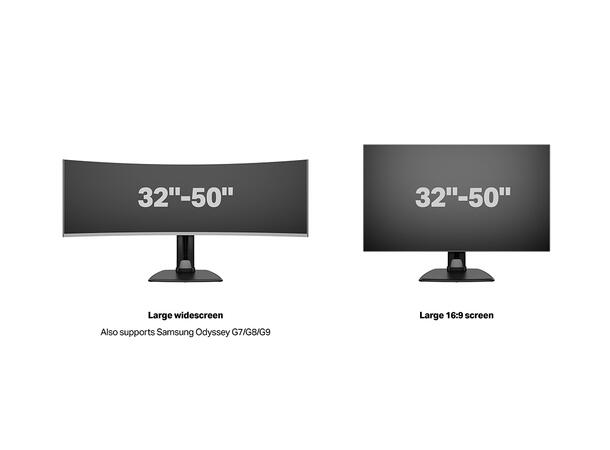 Multibrackets bordstativ HD Single Svart , VESA 100, 24Kg, 32-50" 