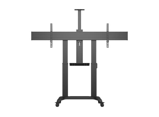 Multibrackets tralle motoriser dual 180 Svart, 135Kg,2400x600, 60-110" 