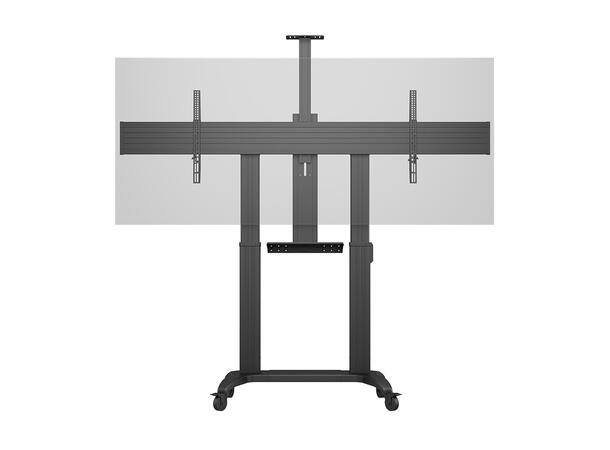 Multibrackets tralle motoriser dual 180 Svart, 135Kg,2400x600, 60-110" 