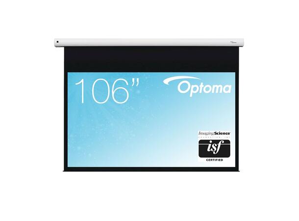 Optoma motorisert lerret 234x132 cm 106", 16:9, RS-232, F.kontroll 