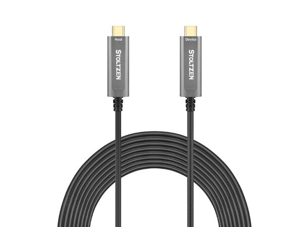 Stoltzen AOC USB 3.2 10 Gbps C-C 7,5 m Gen2 | Compatible with 3.0/2.0 DATA Only 