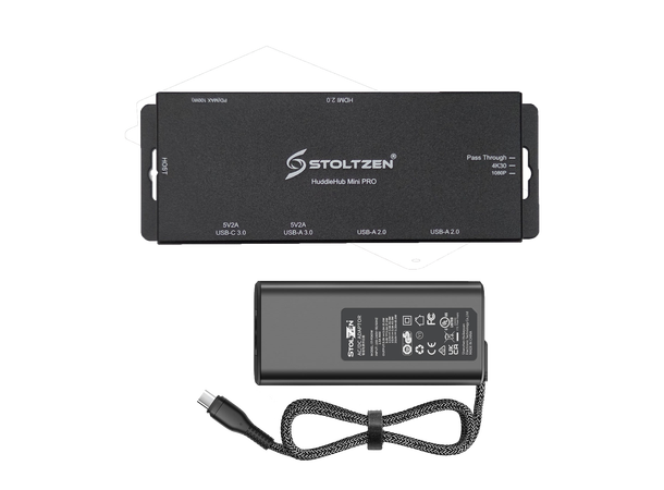 Stoltzen HERA HuddleHub Mini Pro 65W PD 65W | Uten USB-C Host Kabel 