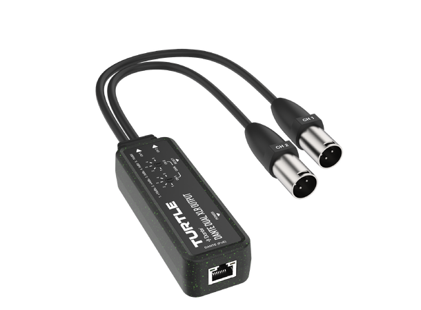 Turtle AV Dante Dual XLR Output Adapter 