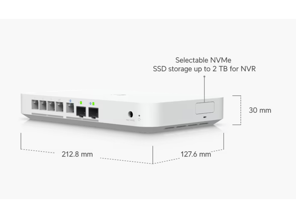 Ubiquiti UniFi Cloud Gateway Fiber 2 x WAN SFP+ RJ45 | 5 x LAN 2.5GbE SFP+ 