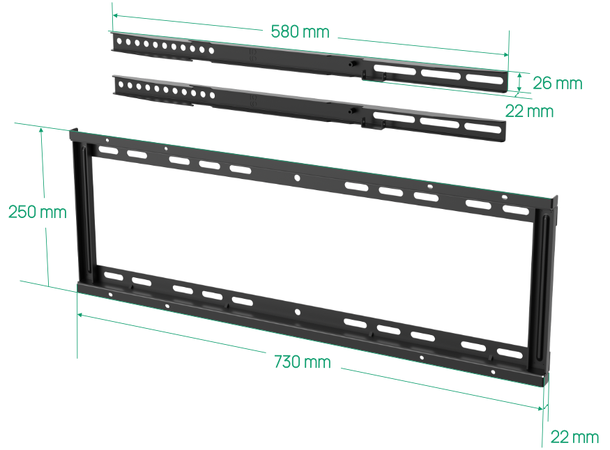 Yealink Veggfeste MD-WallMount Wall mount kit for MD65/MD75/MD86 
