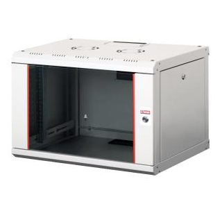 Lande Proline 7U Grey W600xD600xH418 , Glass door , 100 kg