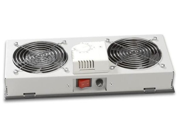 Lande 19" Viftemodul for IP55 48VDC For SAFEbox | 1 vifte | m/termostat 