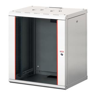 Lande Proline 16U Grey W600xD600xH818 , Glass door , 100 kg