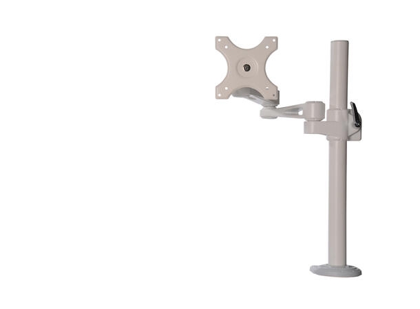 KENSON Bordfeste Enkel Arm Singel | Hvit | m/Klemmefeste 