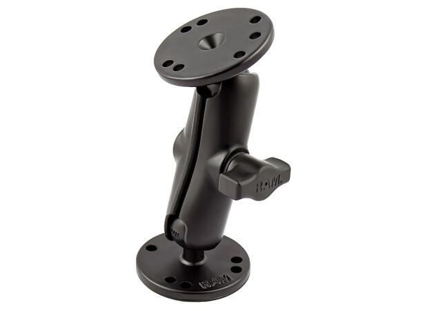 RAM Mount Universal Double Ball Mount Two round plates | L:12,7 cm 