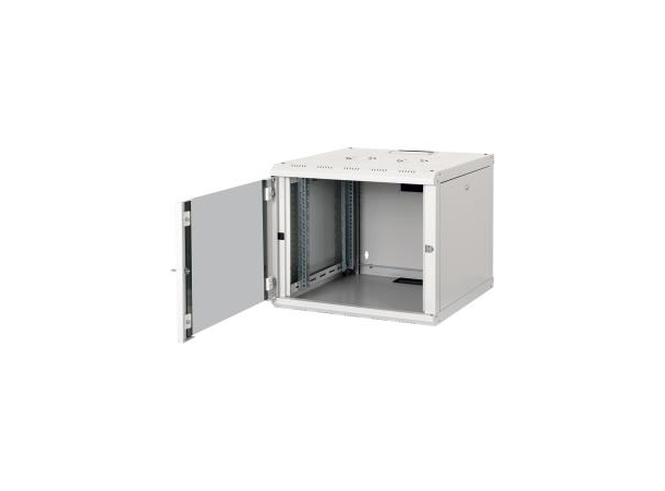 Lande Proline 9U Grey W600xD600xH505 | Glass door | 100 kg 