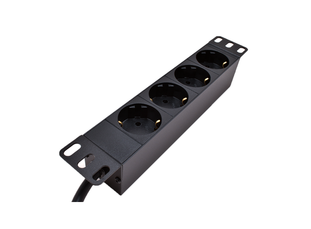 LinkIT 10" Strømskinne 4xCEE 7/4 2m CEE 7/7 | 16A 