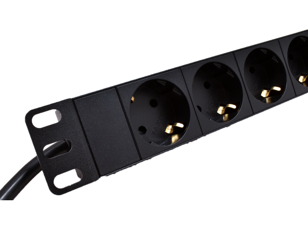 LinkIT 10" Strømskinne 4xCEE 7/4 2m CEE 7/7 | 16A 