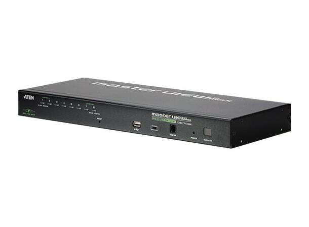 Aten KVM  8-PC IP 1-Bruker Rack CS1708i Switch Box | VGA | USB | DaisyChain 